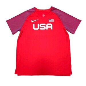Nike Pro Team Elite USA Olympic Made In USA Shirt XL AO8670 602